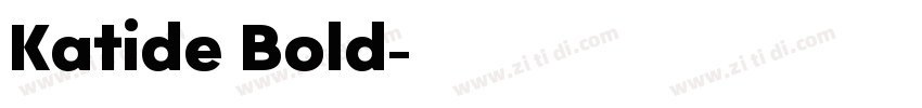 Katide Bold字体转换